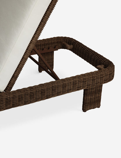 Hadler Outdoor Lounger, Ivory
