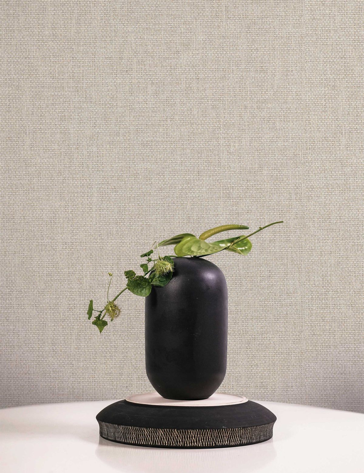 Faux Grasscloth Primitivo Textured Peel + Stick Wallpaper by Jeremiah Brent