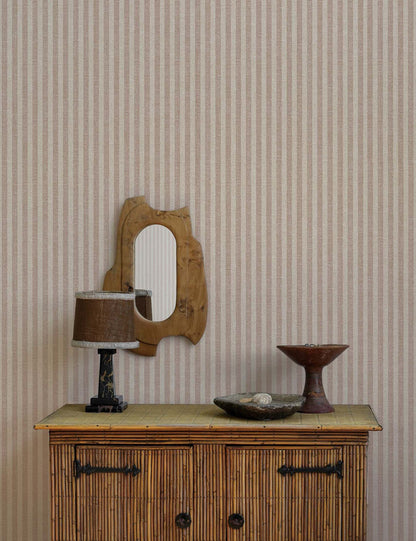 Charles Street Stripe Textured Peel + Stick Wallpaper by Jeremiah Brent