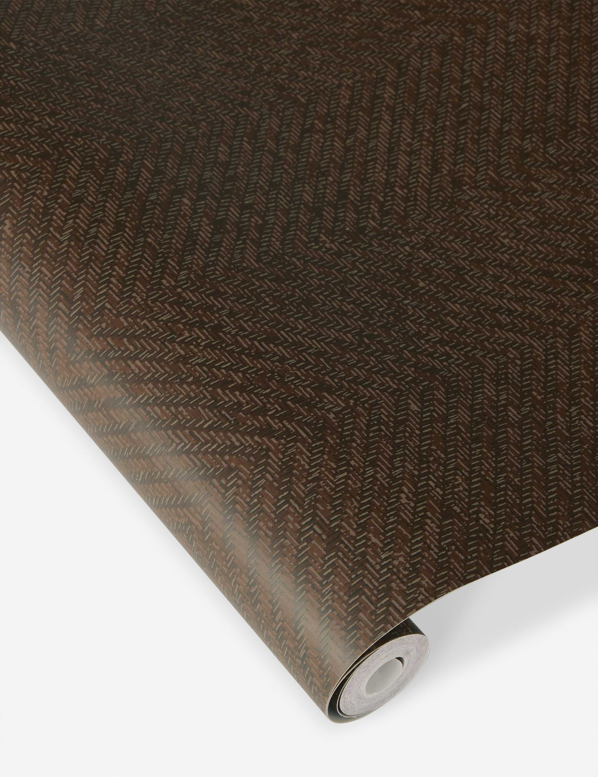 Faux Grasscloth Parquet Textured Peel + Stick Wallpaper by Jeremiah Brent