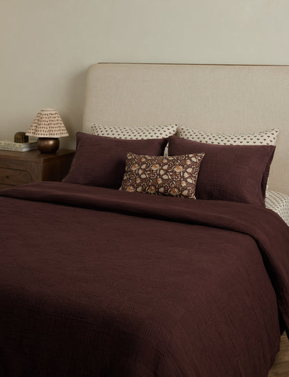 Kingsley Textured Cotton Duvet Cover