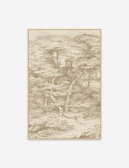 Toile in Neutral Wall Art Diptych Wall Art (Set of 2)