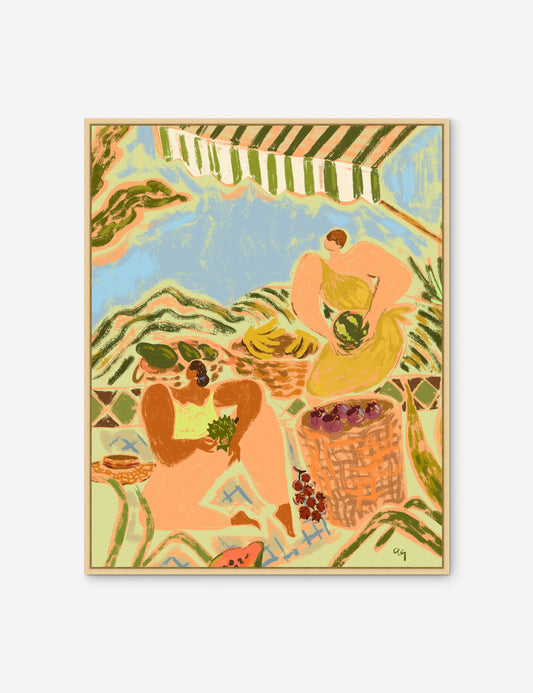 Fruit Basket Picking Wall Art