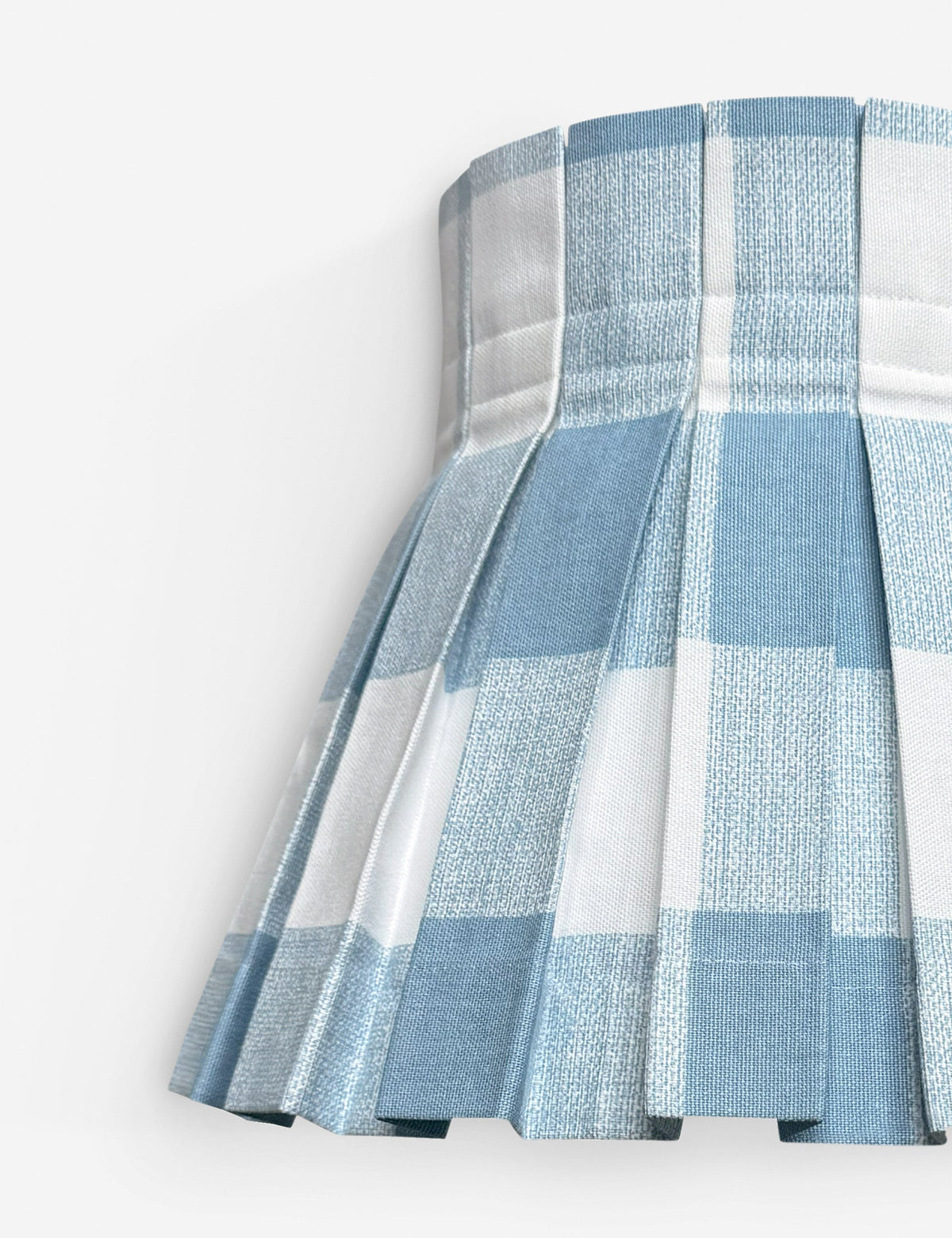 Plaid Classic Box Pleat Lampshade by Cielle Home