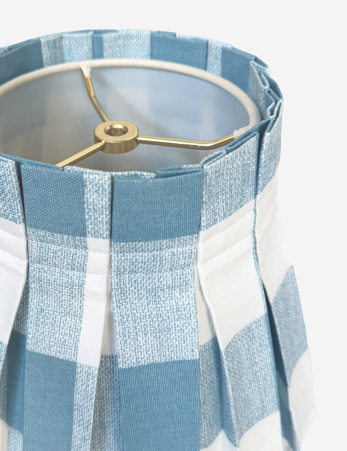Plaid Classic Box Pleat Lampshade by Cielle Home