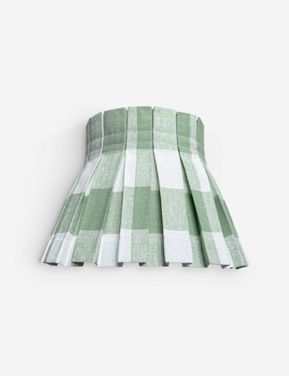 Plaid Classic Box Pleat Lampshade by Cielle Home
