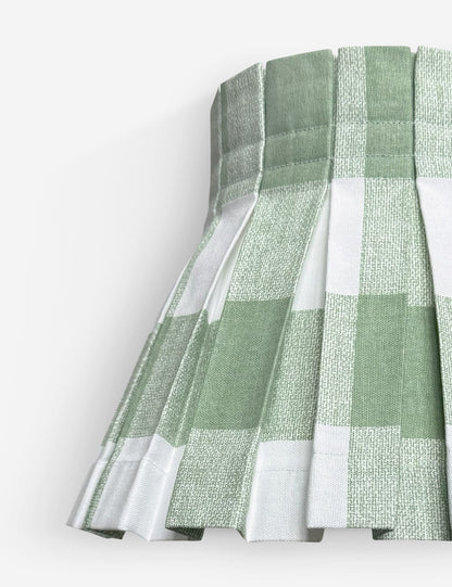 Plaid Classic Box Pleat Lampshade by Cielle Home
