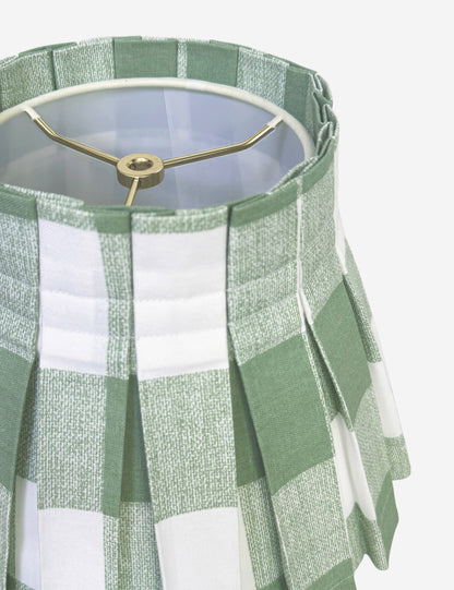 Plaid Classic Box Pleat Lampshade by Cielle Home