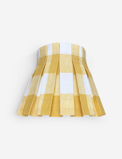 Plaid Classic Box Pleat Lampshade by Cielle Home