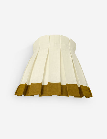Color Block Classic Box Pleat Lampshade by Cielle Home