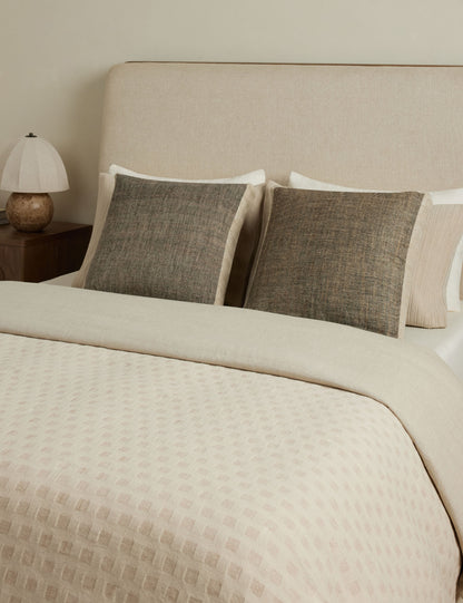 Laba Linen Silk Box Pillow by DISC Interiors