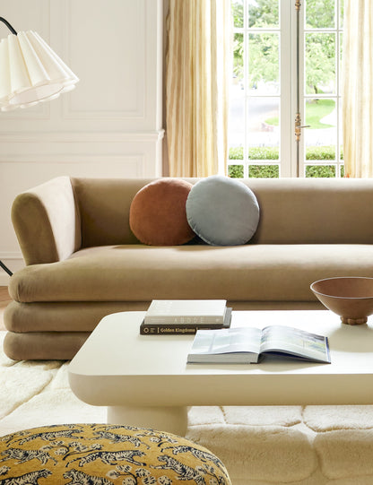 Velvet Round Pillow by Sarah Sherman Samuel