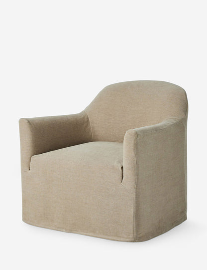 Lowell Slipcover Swivel Chair by Amber Lewis x Four Hands