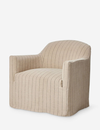 Lowell Slipcover Swivel Chair by Amber Lewis x Four Hands