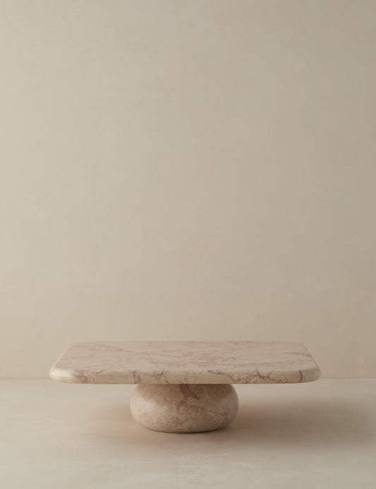 Lusine Square Marble Serving Stand