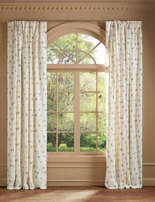 Mayfair Pleated Linen Curtain Panel by Heidi Caillier