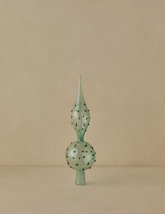 Milay Glass Finial Tree Topper