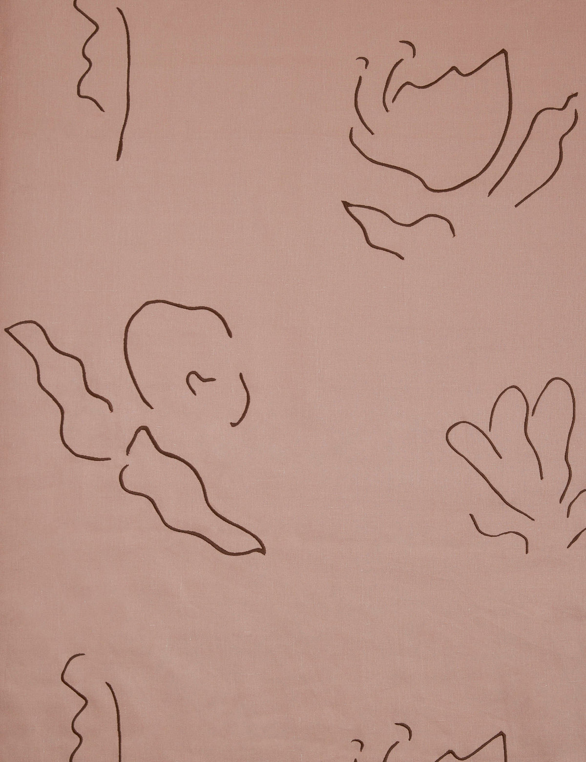 Narsi Embroidered Linen Fabric by Sarah Sherman Samuel