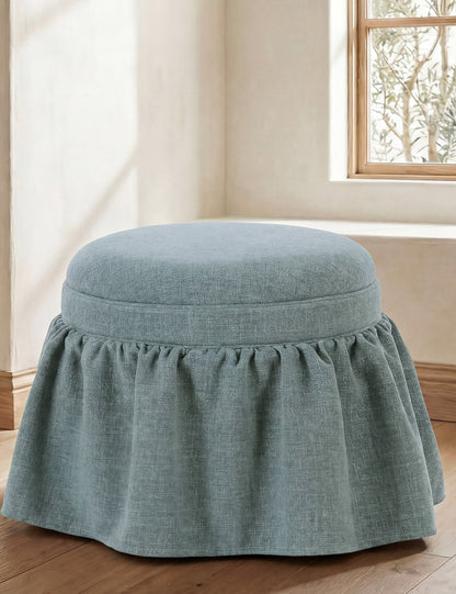 Tompkins Round Storage Ottoman