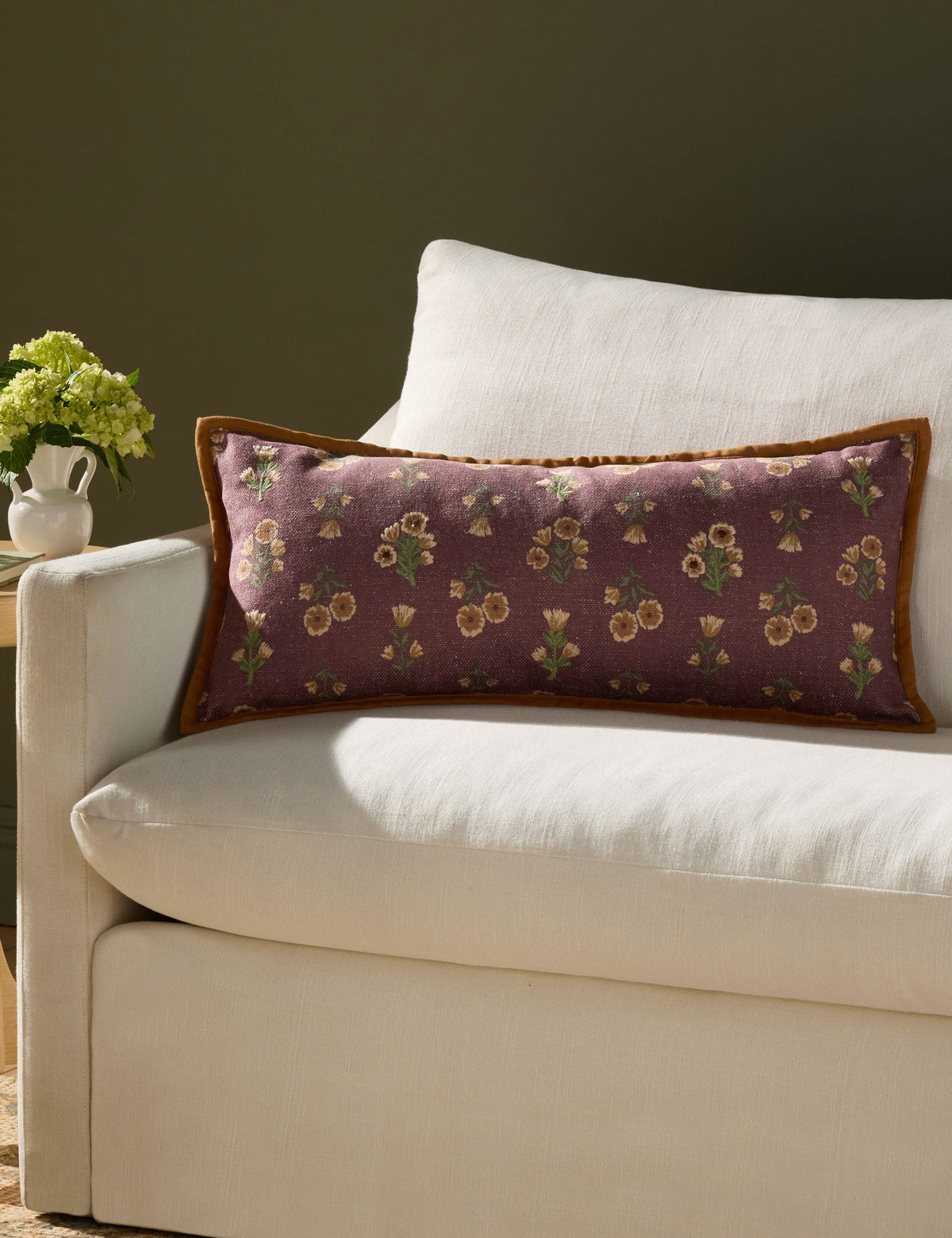 Posie Embroidered Pillow by Chris Loves Julia x Loloi