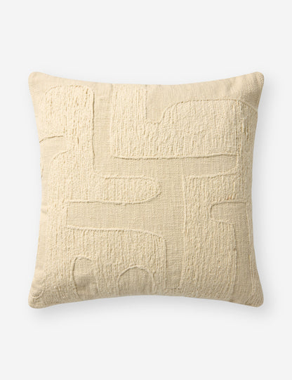 Organic Embroidered Pillow by Brigette Romanek x Loloi