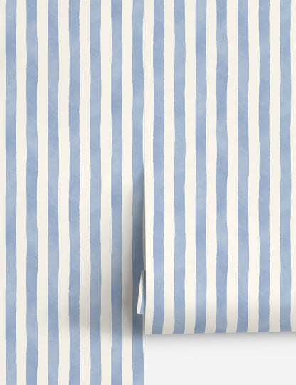 Painterly Stripe Wallpaper by Sarah Sherman Samuel