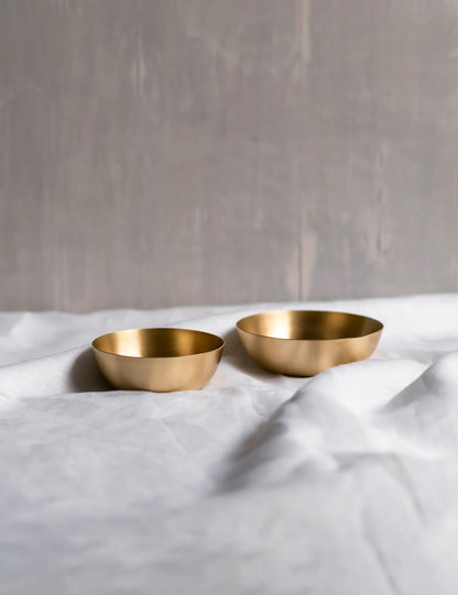 Heirloom Brass Dip Bowl (Set of 2) by Fleck