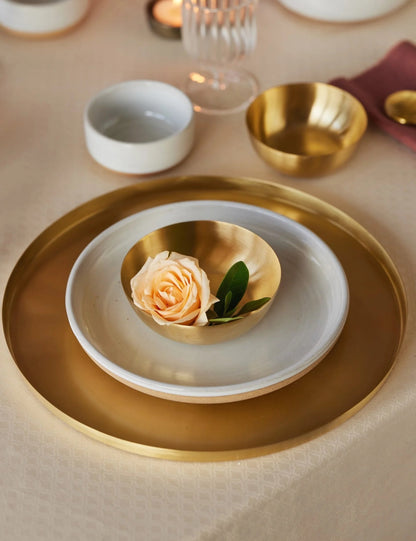 Heirloom Brass Dip Bowl (Set of 2) by Fleck