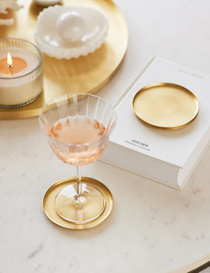 Heirloom Brass Coasters (Set of 4) by Fleck