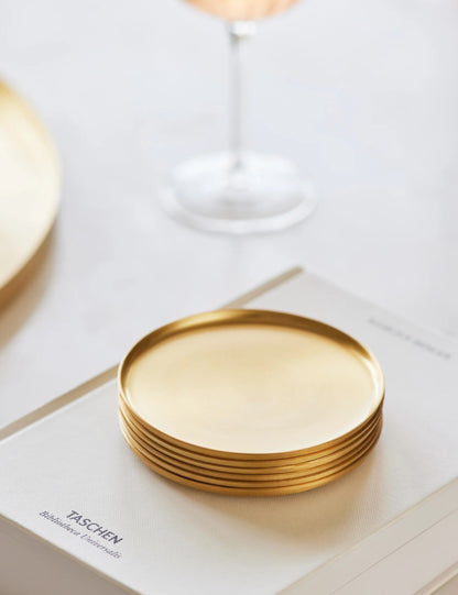 Heirloom Brass Coasters (Set of 4) by Fleck