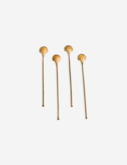 Seashell Stirrer (Set of 4) by Fleck