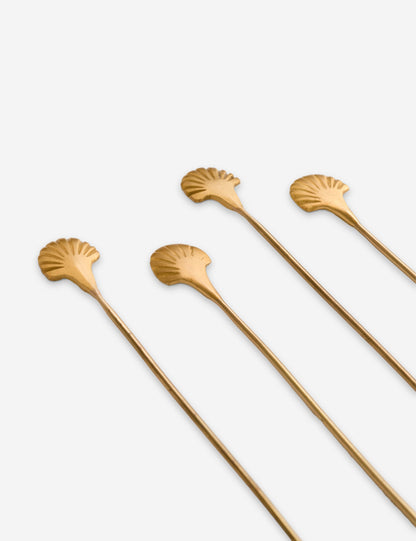 Seashell Stirrer (Set of 4) by Fleck