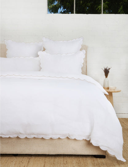 Kelly Linen Duvet Cover by Pom Pom At Home