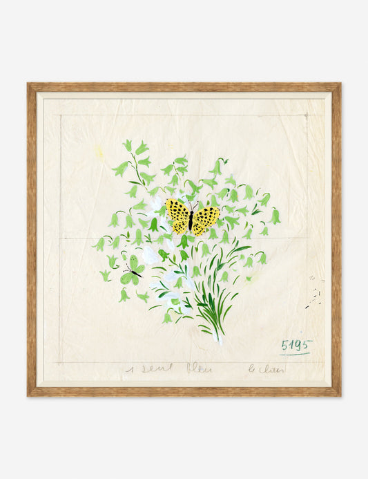 Clochettes et Papillon II Print by Paule Marrot