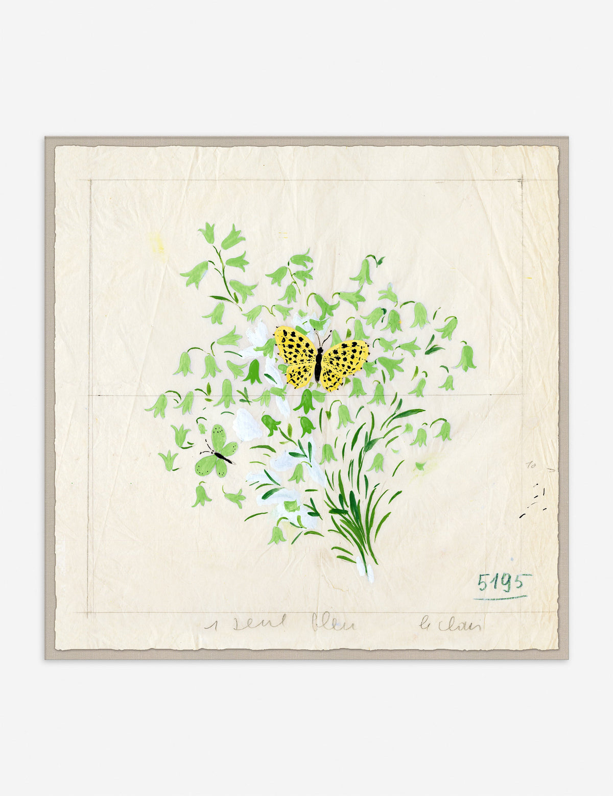 Clochettes et Papillon II Print by Paule Marrot