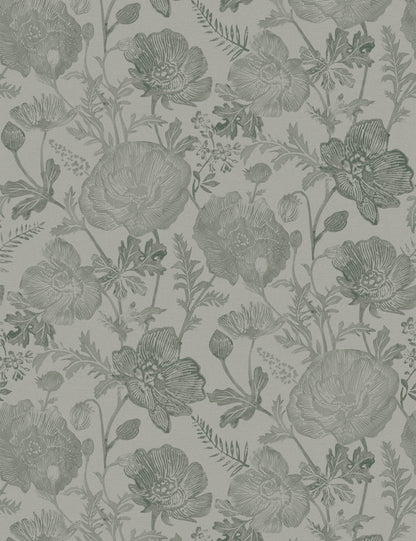 Poppies Textured Peel + Stick Wallpaper by Pure Salt