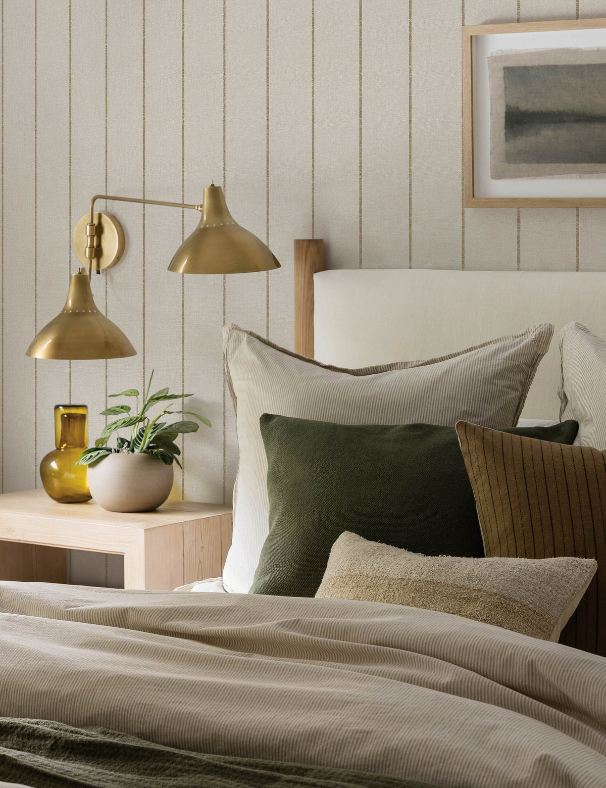 Bursa Stripe Peel + Stick Wallpaper by Pure Salt