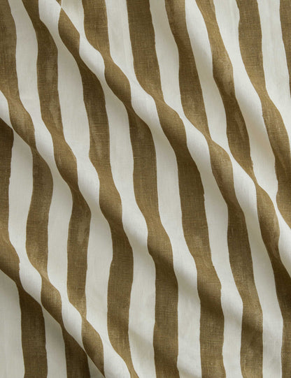 Painterly Stripe Linen Fabric by Sarah Sherman Samuel