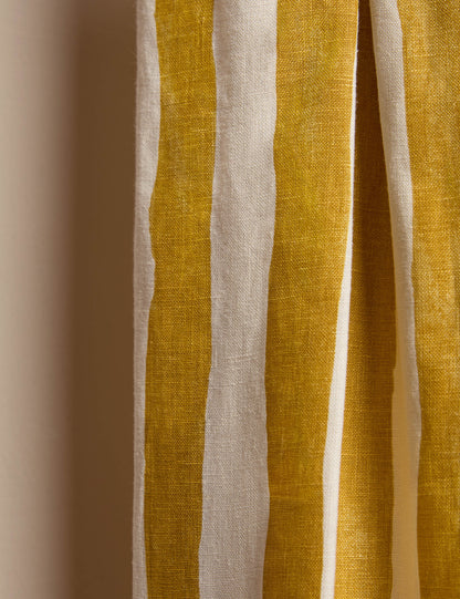 Painterly Stripe Pleated Curtain Panel by Sarah Sherman Samuel