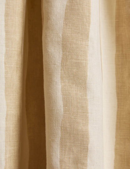 Painterly Stripe Pleated Curtain Panel by Sarah Sherman Samuel