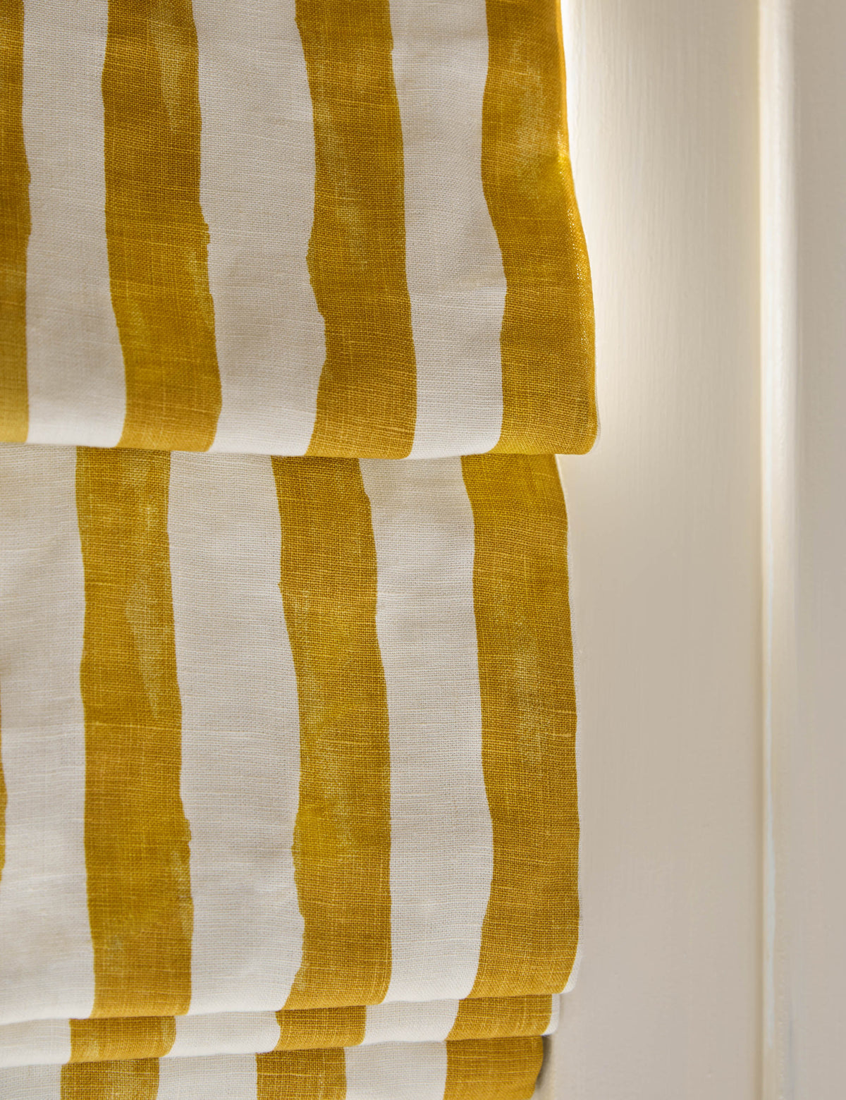 Painterly Stripe Roman Shade by Sarah Sherman Samuel