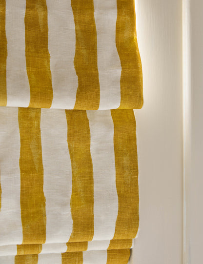 Painterly Stripe Roman Shade by Sarah Sherman Samuel
