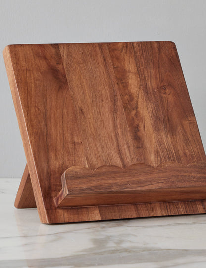 Scalloped Wood Book Stand by etúHOME