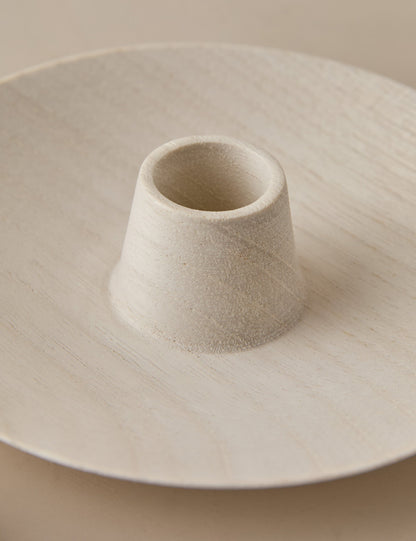 Round Taper Candle Holders (Set of 2) by Itza Wood