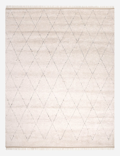 Ferra Hand-Knotted Wool-Blend Moroccan Style Shag Rug