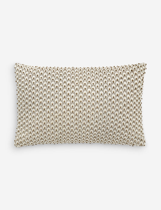 Fleur Embroidered Pillow by Scalamandre
