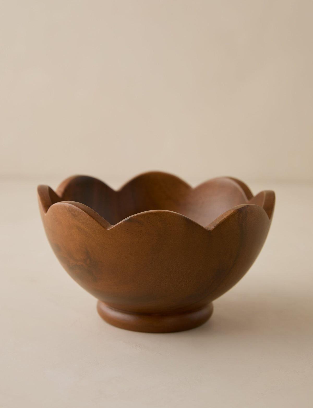 Scalloped Wood Bowls (Set of 4) by Sarah Sherman Samuel