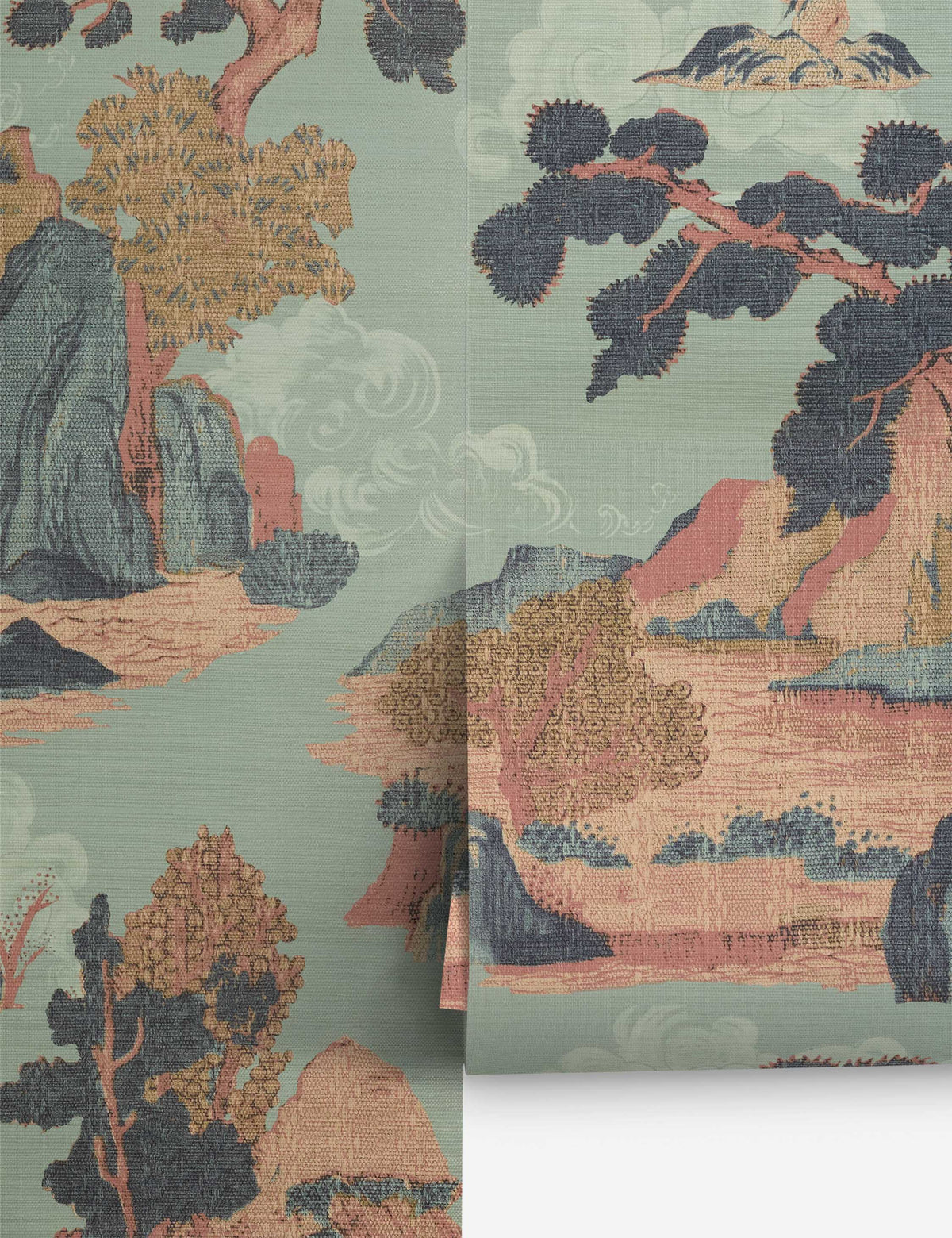 Scenic Landscape Grasscloth Wallpaper by Aimee Song
