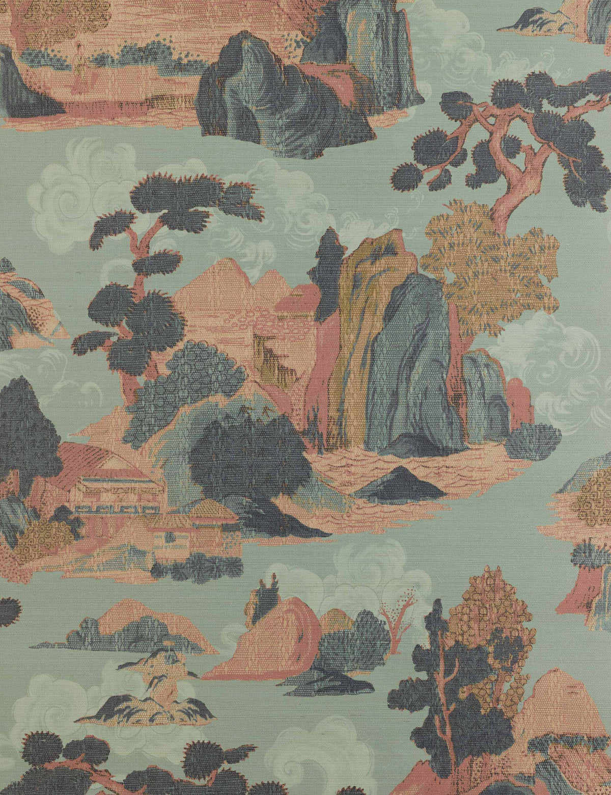 Scenic Landscape Grasscloth Wallpaper by Aimee Song