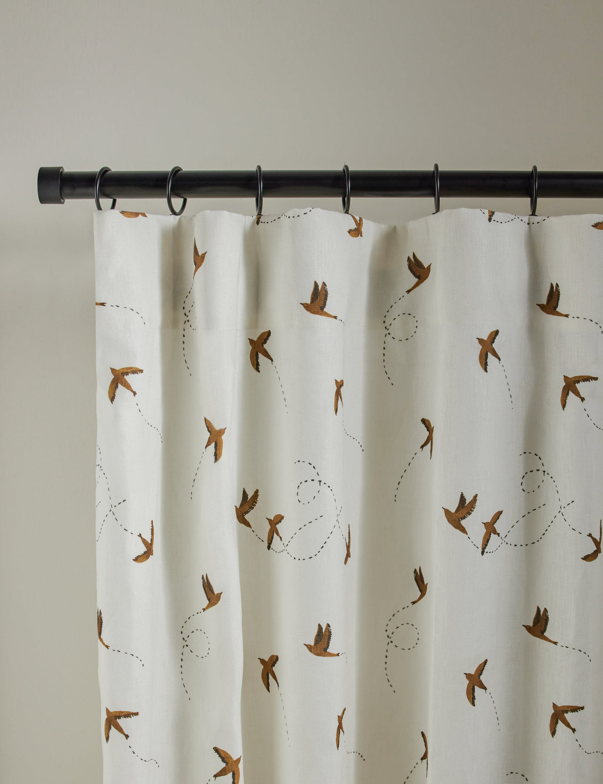 Sparrow Linen Curtain Panel by Rylee + Cru
